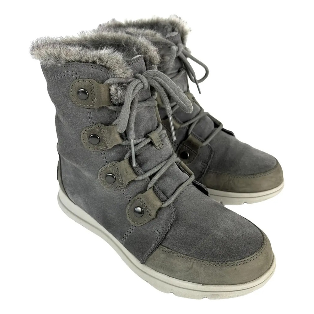Sorel Explorer Joan Winter Boots in Gray, Women’s Size 10